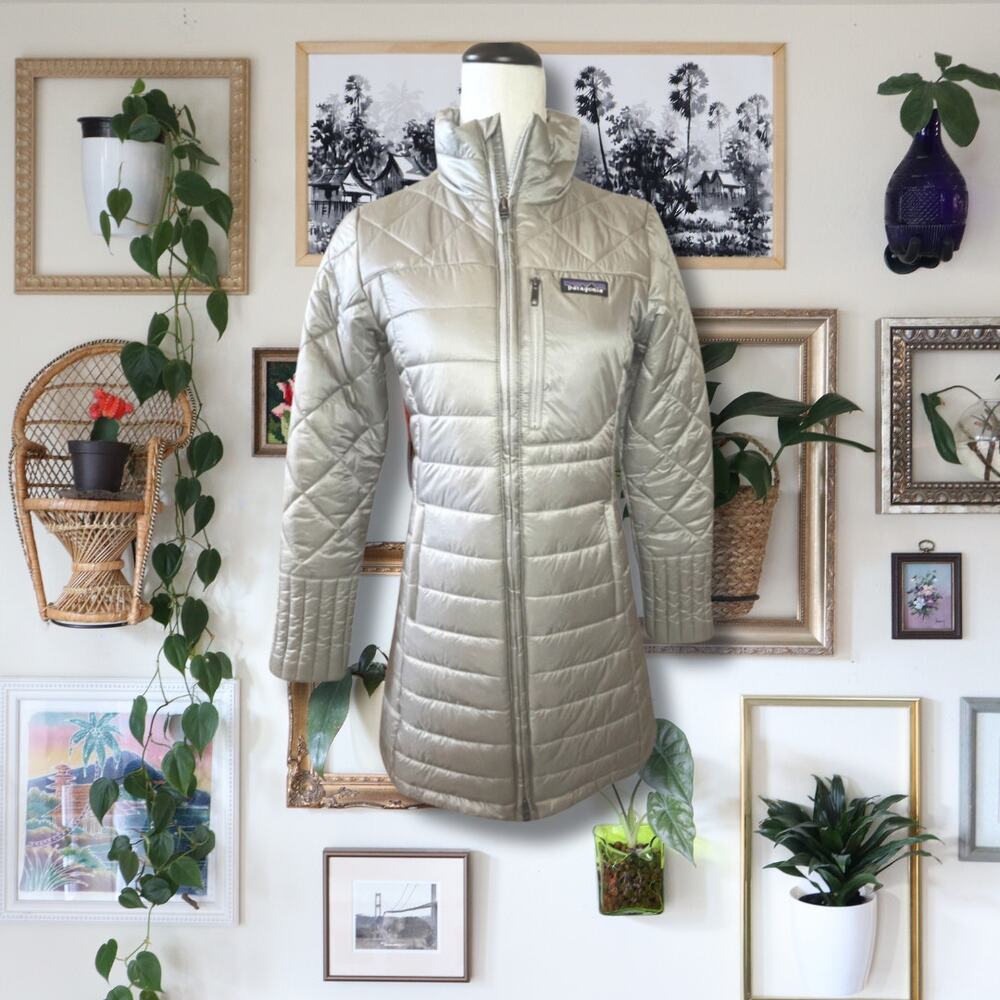 NEW Women's Patagonia Radalie Parka Gray Quilted Insulated Puffer Coat Size XS